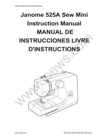 janome 525a user guide Reader
