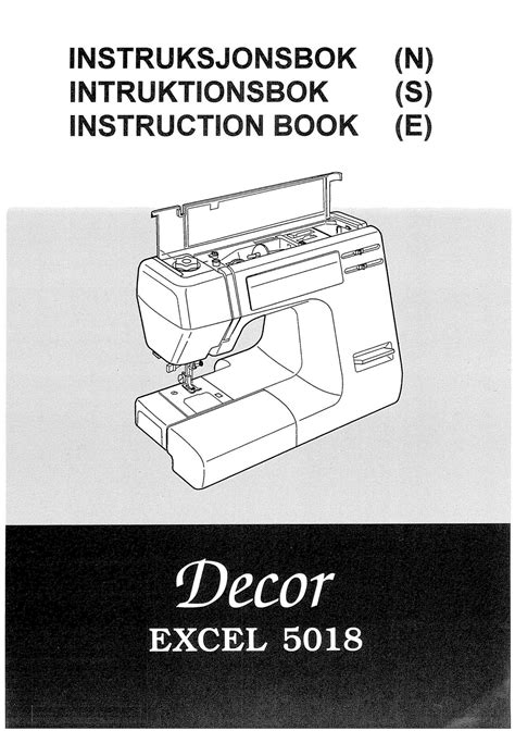 janome decor excel 5018 sewing machine manual PDF