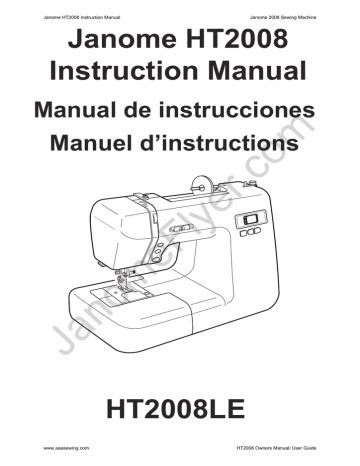 janome ht2008 user guide Doc