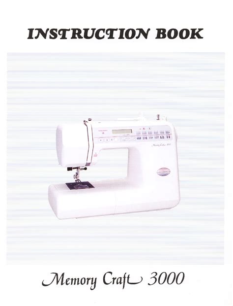 janome memory craft 3000 user guide Kindle Editon