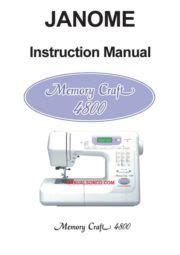 janome memory craft 4800 user guide Epub