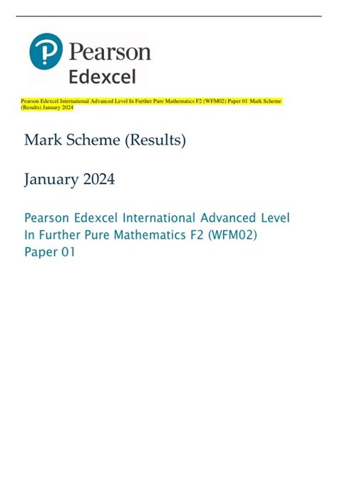 january 2014 further mathematics paper mark scheme Epub
