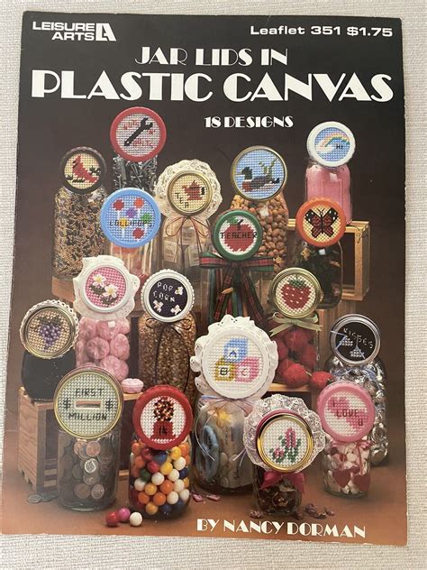 jar lids in plastic canvas 18 designs leisure arts leaflet 351 Epub