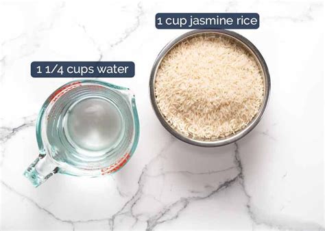 jasmine rice water ratio