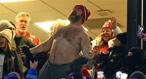 jason kelce no shirt