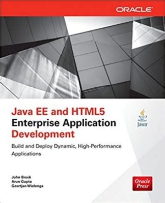 java ee and html5 enterprise application development oracle press Epub