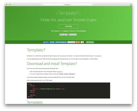 Javascript Template Engine