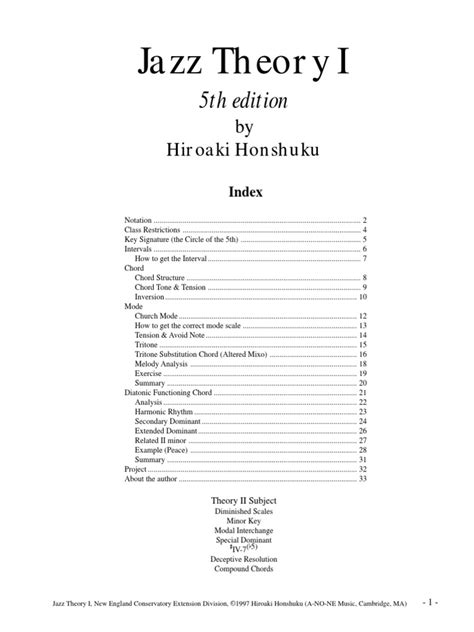 jazz theory ihiroaki honshuku Kindle Editon