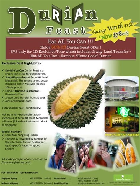 jb durian tour