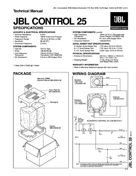 jbl control 25 manual pdf PDF