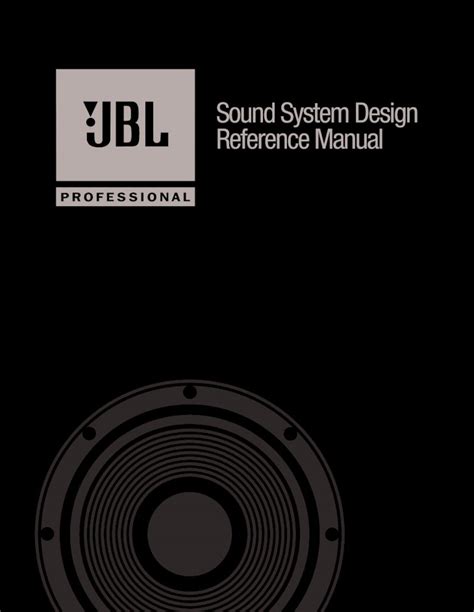 jbl professional sound system design reference manual Doc