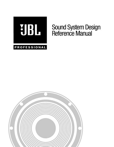 jbl sound system design reference manual pdf Doc