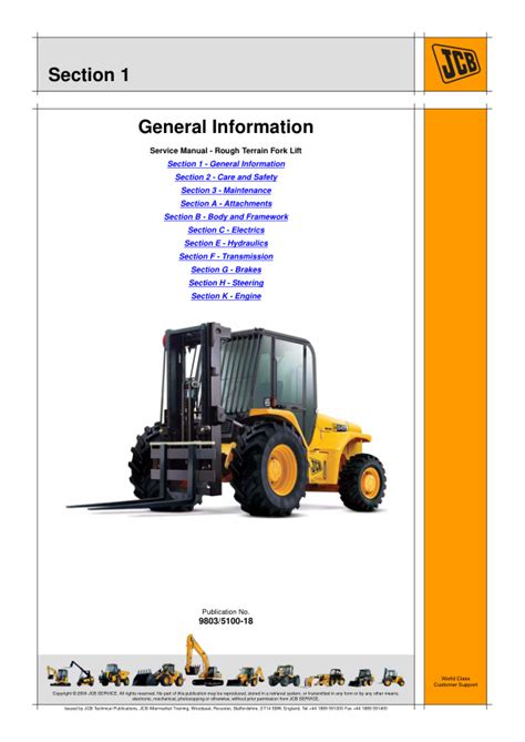 jcb 926 forklift manual PDF