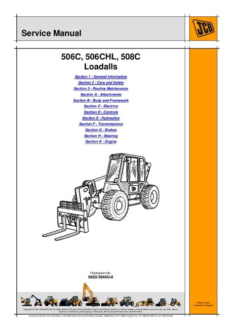 jcb-506chl-parts-manual Ebook Kindle Editon