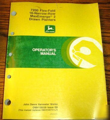 jd 7200 planter manual PDF