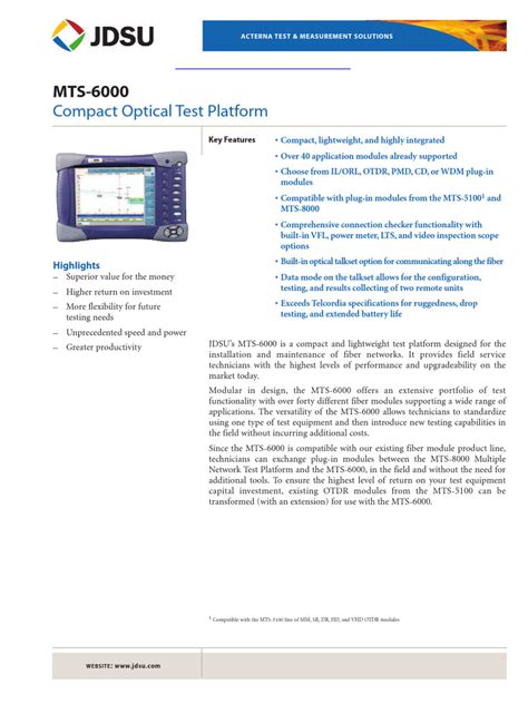 jdsu mts 6000 manual pdf Epub