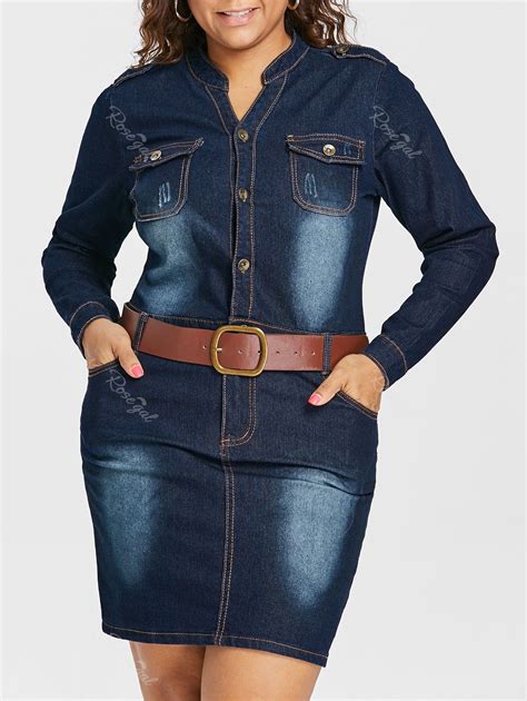 jean dress plus size