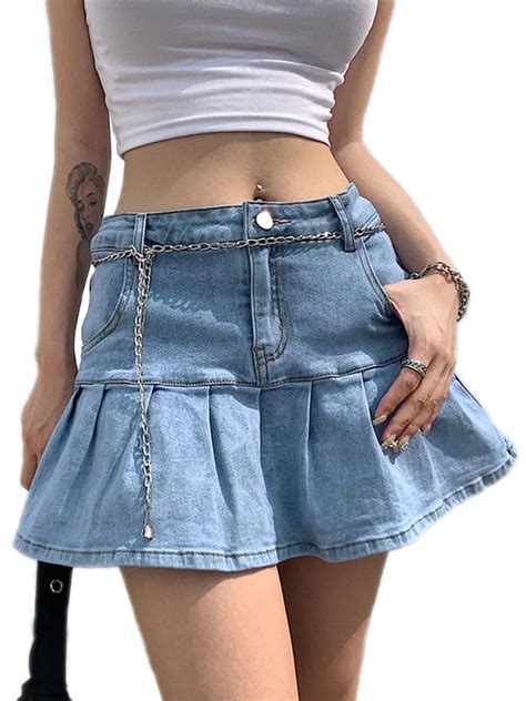 jean skirts