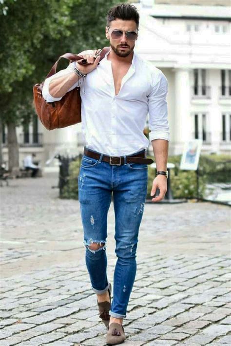 jeans white dress shirt