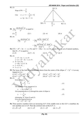 jee main 2014 paper 2 solutions for set k Kindle Editon