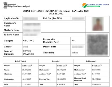 jee main paper 2 result barch 2013 Doc