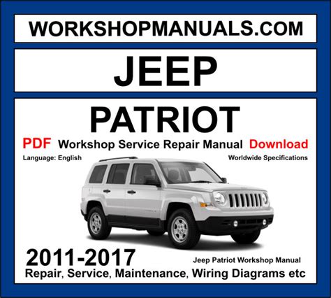 jeep patriot workshop manual PDF