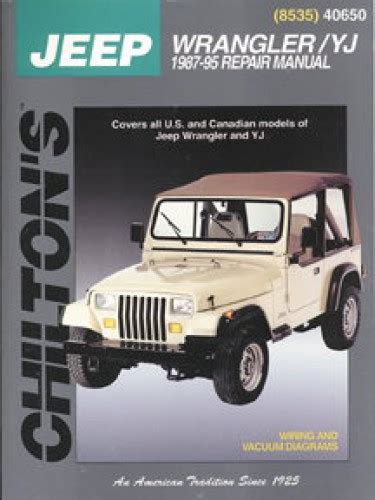 jeep yj service manual Kindle Editon