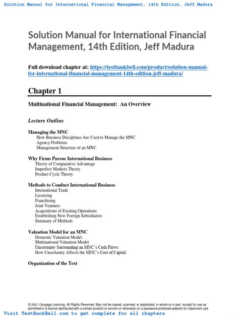 jeff madura solution manual Reader