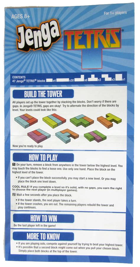 jenga tetris game instructions pdf Epub