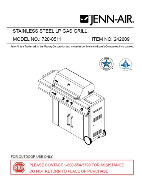 jenn air grill manual Reader