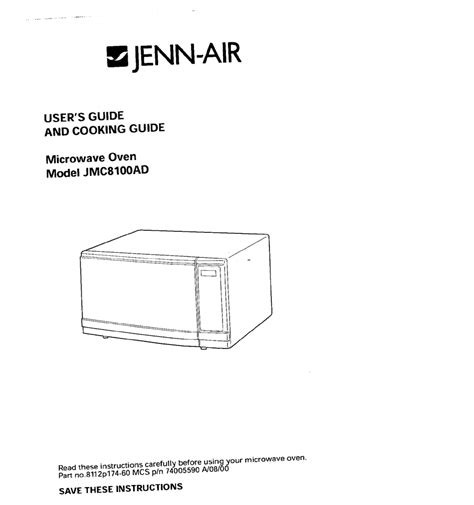 jenn air microwave manual Epub