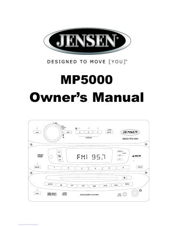 jensen mp5000 user guide Reader