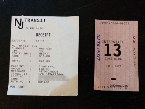 jersey transit tickets