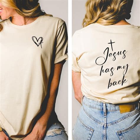 jesus has my back shirt