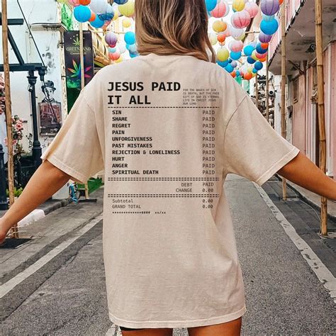 jesus paid it all shirt