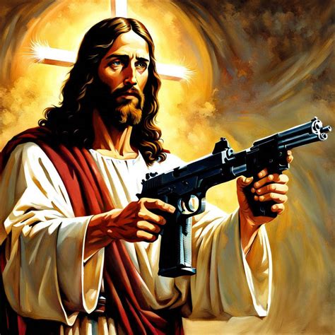 jesus with a gun