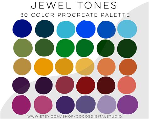 jewel tone color palette