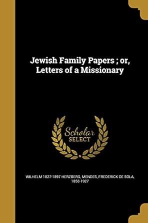 jewish family papers letters missionary Epub