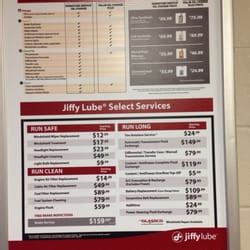 jiffy lube maintenance schedules PDF