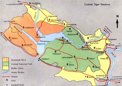 jim corbett national park map