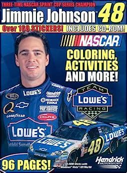 jimmie johnson 48 nascar drivers coloring or sticker book Doc