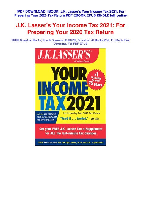 jk lasser your income tax 2020 for Reader