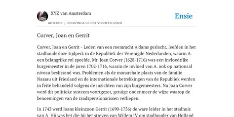 joan en gerrit corver de politieke macht van amsterdam 1702 1748 PDF