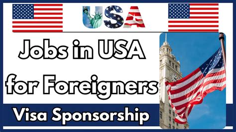 job opportunities in usa for foreigners