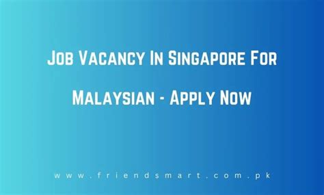 job vacancy in woodlands for malaysian