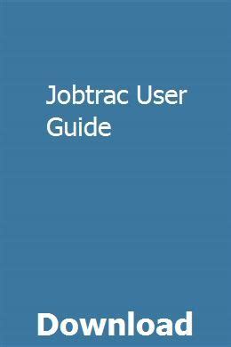 jobtrac user manual Ebook PDF