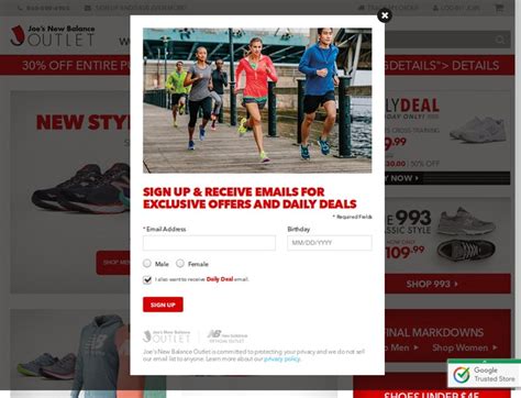 joes new balance outlet promo code