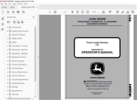 john deere 110 manual pdf PDF