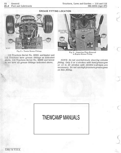 john deere 112 repair manual PDF