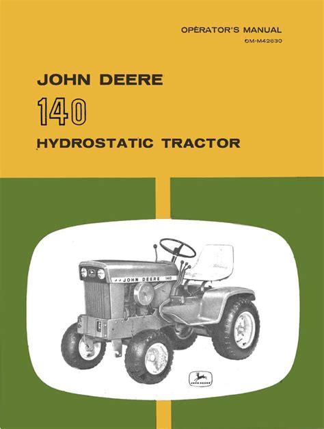 john deere 140 manual Kindle Editon